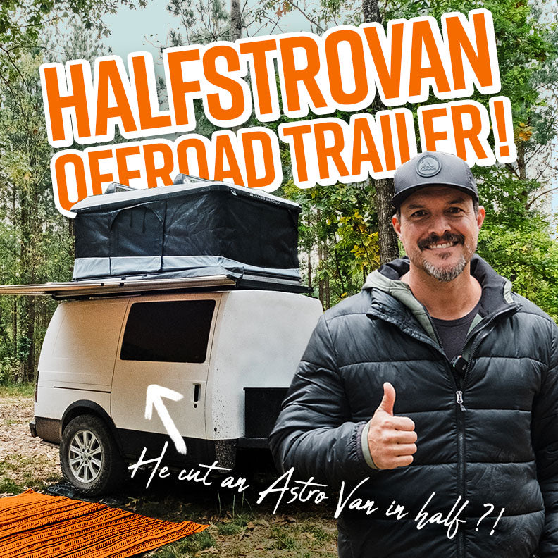 Half An Astro Van Becomes A DIY Off-Road Camper Trailer?!