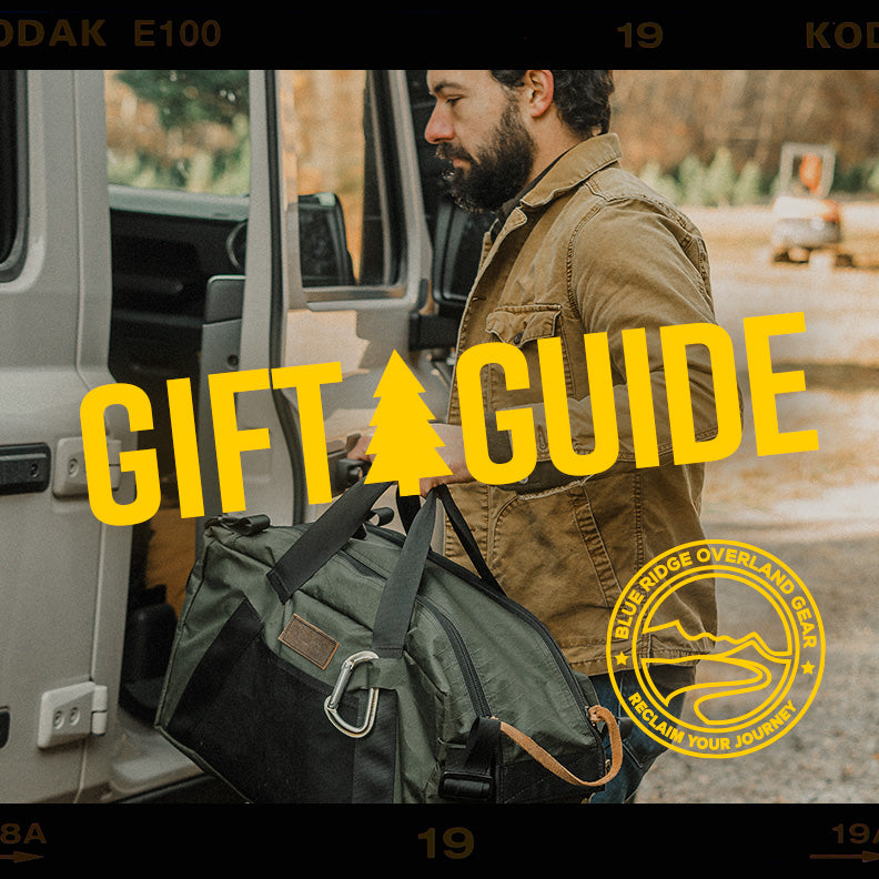 Holiday gift guide for adventure lovers who are into overlanding, everday carry, backcountry camping, and who want quality American made gear.