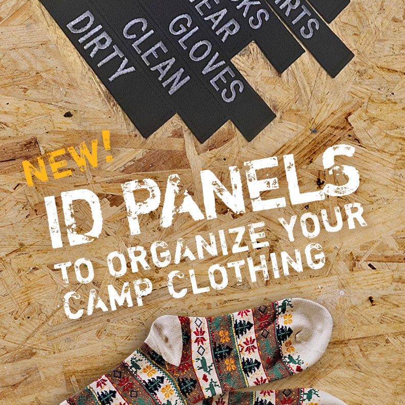 New! ID Panels - to organize your camp clothing