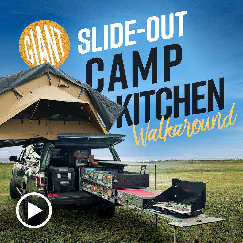 Giant Custom Slide-Out Camp Kitchen: Walkaround