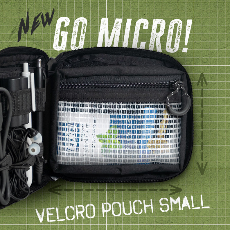 New: Velcro Pouch Small - image showing pouch in use in open EDC pouch. By Blue Ridge Overland Gear