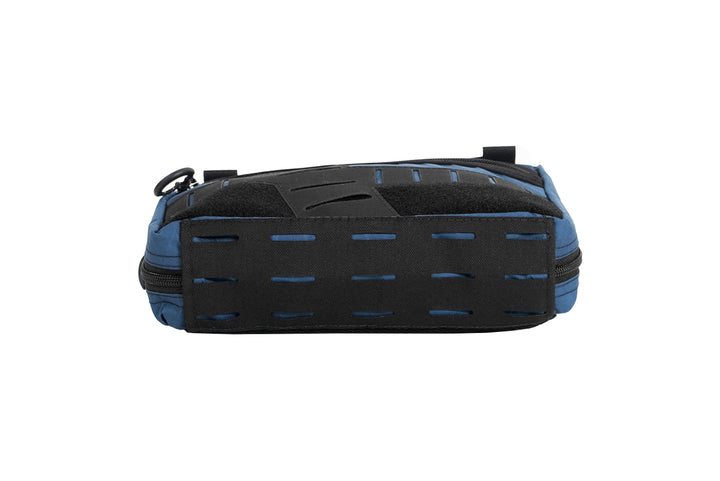 Chest Pack by Blue Ridge Overland Gear, ocean blue color, bottom view