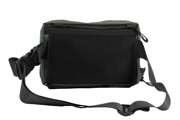 Chest Pack by Blue Ridge Overland Gear, green color, back view