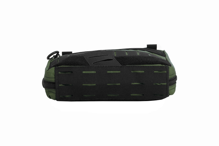 Chest Pack by Blue Ridge Overland Gear, green color, bottom view