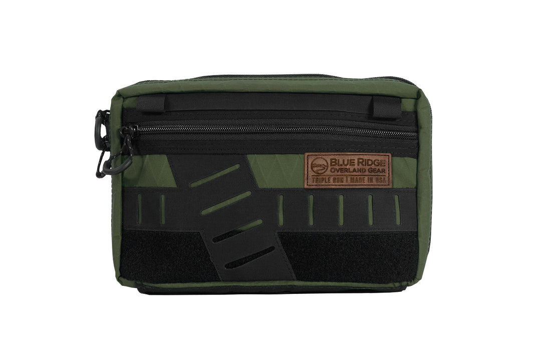 Chest Pack by Blue Ridge Overland Gear, green color, front view