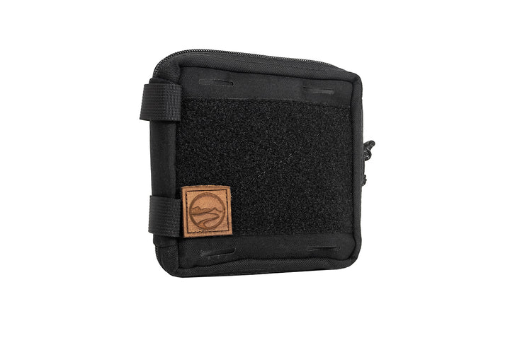 EDC Pouch - black colorway - by Blue Ridge Overland Gear - front side view