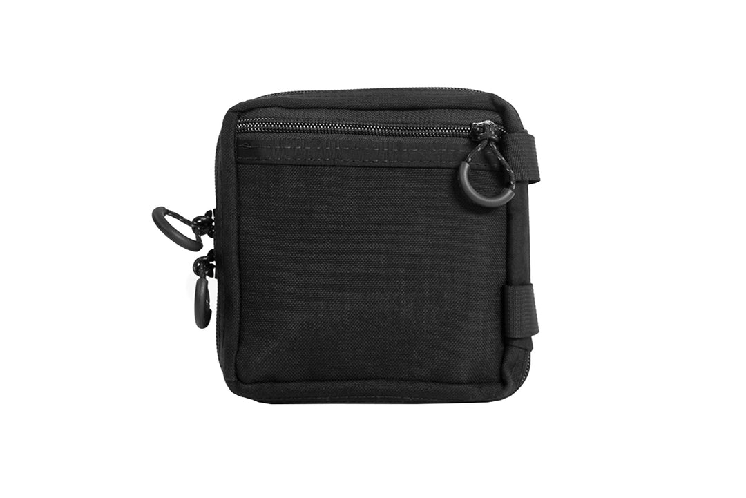 EDC Pouch - black colorway - by Blue Ridge Overland Gear - back view