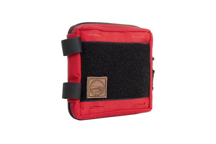 EDC Pouch - red colorway - by Blue Ridge Overland Gear - front side view