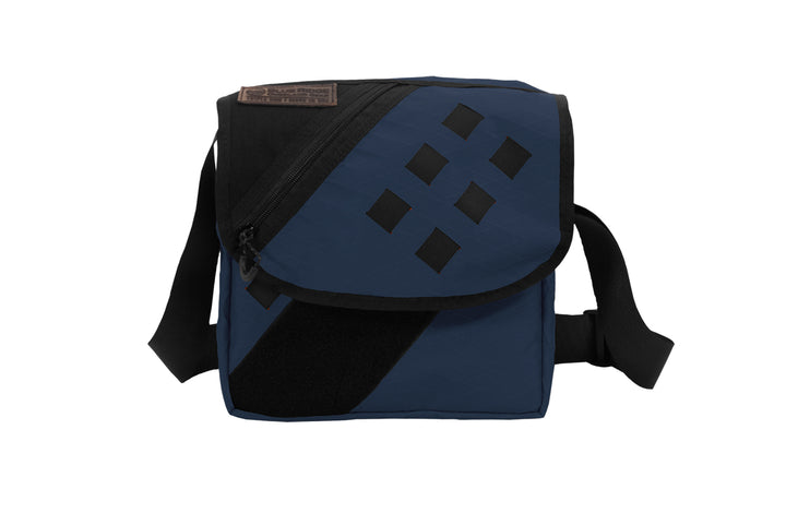 Transit Bag satchel by Blue Ridge Overland Gear, blue version, front view