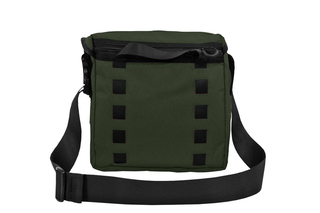 Transit Bag satchel by Blue Ridge Overland Gear, green version, back view