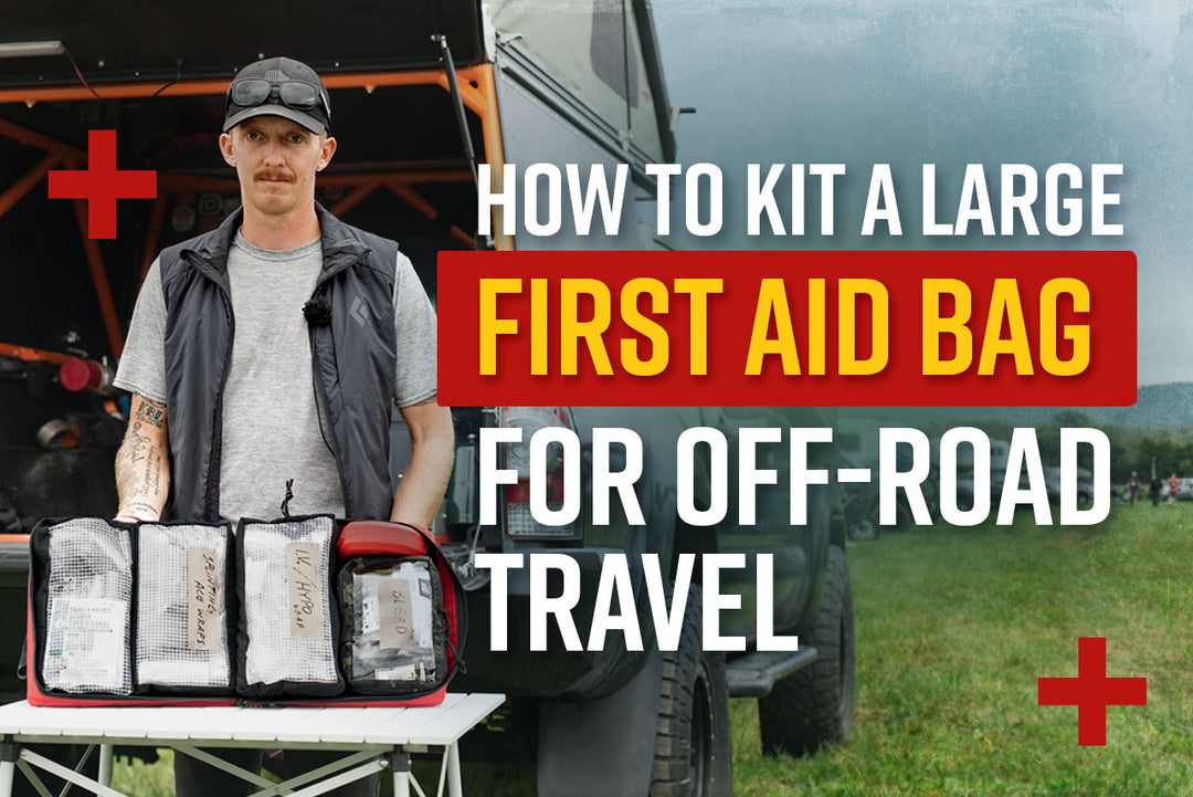 How to kit a large first aid bag for off-road travel, video