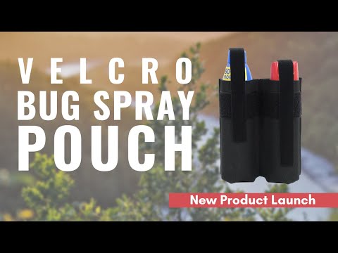 Velcro Bug Spray / Sunscreen Pouch