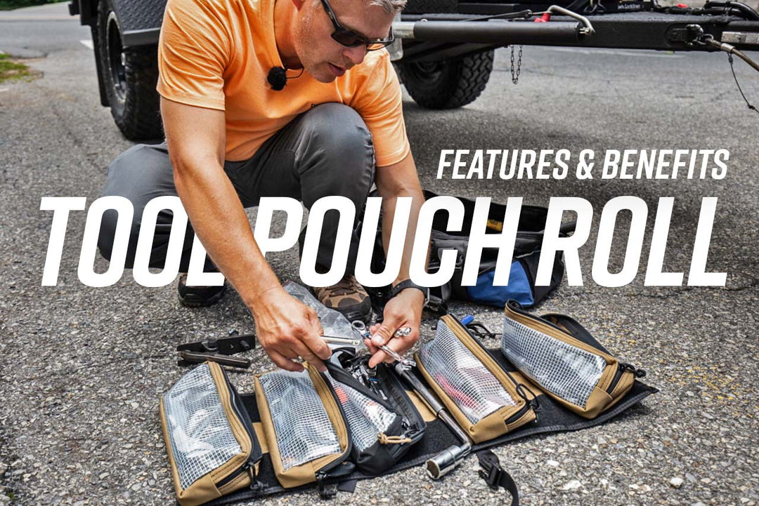 Tool Pouch Roll, tool roll with removable Velcro pouches by Blue Ridge Overland Gear - features and benefits video